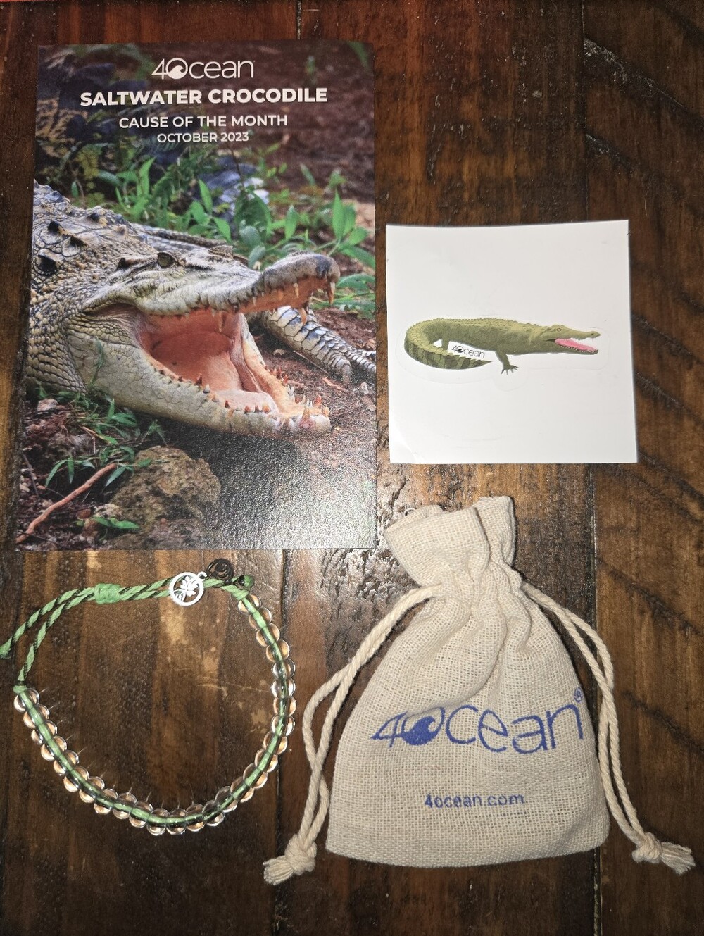 4Ocean Bracelet "Saltwater Crocodile"